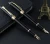 Import business black metal fountain pen  gift sets with gold grip from China