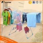 Butterfly Floor Collapsible Folding Clothes Rack, Elegant Design Metal Plastic Drying Rack Clothes Shoes Hanger