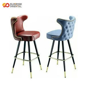 button tufted leather bar stools hot sale to UK