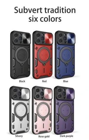 Camera Slide Shockproof Hybrid Phone Case For TCL 50 40 SE TCL 30Z 30 XE Metal Ring Protection Hard Cover