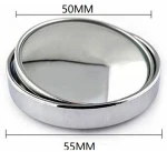 Car Adjustable Rotation Rearview Convex Mirror Reversing Safety Blind Spots Round Rearview mirror