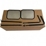Car exterior accessories for jeep outside chrome mirrors rear view door wing mirrors