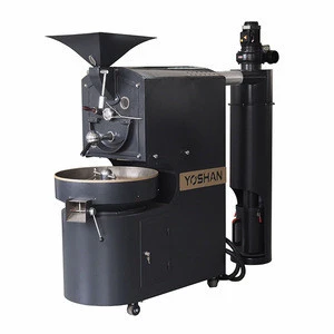 Cast iron coffee roaster 10kg 12kg 15kg large stainless steel drum commercial industrial coffee roaster machine