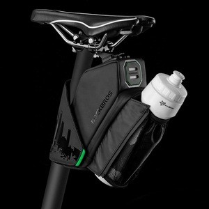 CBR ODM C26 Waterproof MTB Bike Rear Seat Tail Accessories Cycling Bicycle Saddle Bag With Water Bottle Pocket