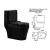 Import chaozhou modern design toilet bowl ceramic bathroom black color chinese wc toilet from China