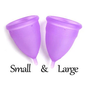 Cheap 100% Soft Medical Grade Silicone Menstrual Cups Reusable Lady Menstruation Cups