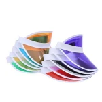 Cheap Unisex Wide Brim Clear Plastic Summer UV Protection PVC Sun Visor Cap Hat