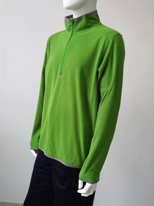 Cheap wholesale high quality custom full zip up outdoor sport polar track coat micro casual man fleece jacket
