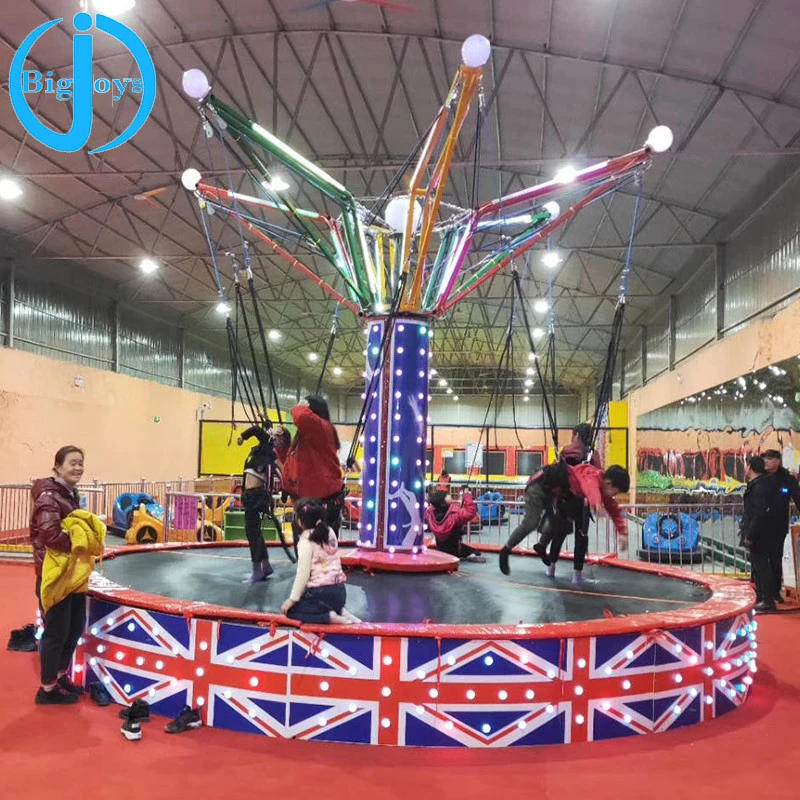China cheap New design large mobile bungee trampoline for 4 persons bungee jumping trampoline park