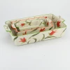 China floral colorful pan baking / bakeware serving tray with handle