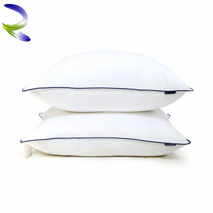 China hot sale 100% Cotton White Twin Pack Duck Goose Down and Feather Pillow custom cushion