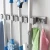Import China Hot Sale Aluminium Rail Storage Holder Rubber Grippers with Hanger Rack Hooks Wall Mounted Organizer Mop Broom Holder from Hong Kong