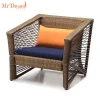 China import high quality luxury modern rattan wicker outdoor holiday inn hotel bedroom furniture set
