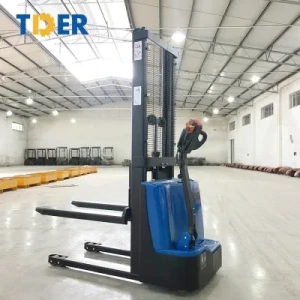 China New Tder Electrical Pallet Truck Electric Stacker Forklift Tes15