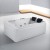 Import China popular two person white acrylic massage bathtub with pillow from China
