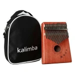 China supplier Portable Fashion 17 Key Mahogany Kalimba  Sanza Finger Thumb Keyboard Marimba Wood Musical Instrument