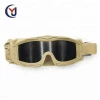 Chinese high impact imported polycarbonate lens safety tactical ballistic goggle