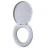 Import Chinese white color beauty plastic wc european style toilet seat cover from China