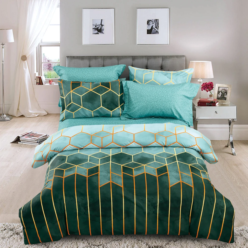 Claroom Geometric Duvet Cover Comforter Bedding Queen King Bed Linens