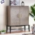 Import Classic Solid wood side cabinet design living room side cabinet with copper handle from China