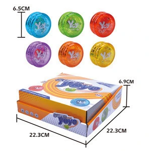 Classic toy 12pcs led flashing yoyo with multicolor light for kids