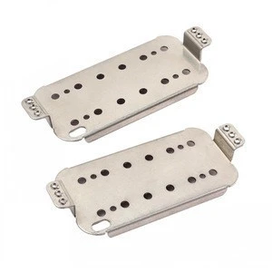 CNC Machine milling stainless steel Electric Guitar Neck Bridge Cupronickel Humbucker Double Coil Pickup Baseplates