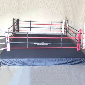 Color optional interactive inflatable boxing ring