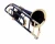 Import Colored Trombone Valve Best Quality Black Band Marching Bb PRO Hard Case + M/P from India