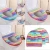 Import Colorful  Rainbow Toilet Seat Cover Warmer Closes Tool Mat Plush Pad Cushion from China