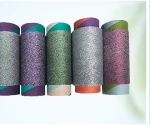 Colorful Reflective Yarn Embroidery Thread Rainbow Color for Machine Embroidery Needlework