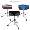 Comfortable adjustable drum stool Drum Throne with Padded Motorcycle Style seat