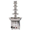 Commercial CE 304 stainless steel body 5Tiers Electric Chocolate Fondue Fountain Indoor