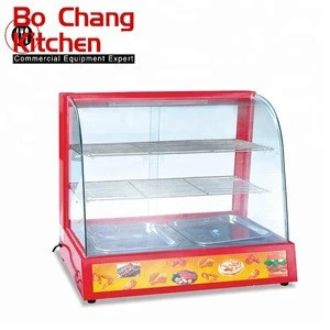 Commercial Electric Pie Warmer/Hot Food Display Showcase/Glass Stainless Steel Food Warmer