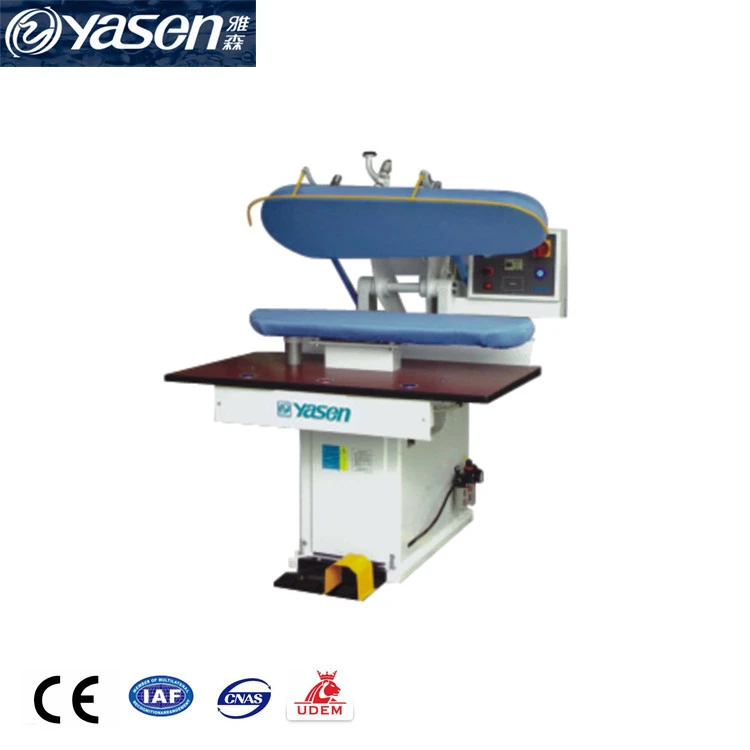 Commercial laundry steam iron press machine
