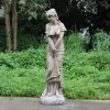 concrete fiberglass sculpture garden ornament lawn decor woman statue