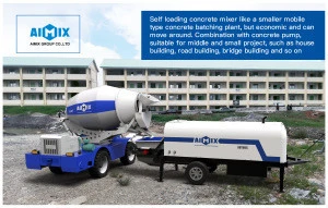 Construction mixer &amp; pump on one truck mini jual truck concrete mixer