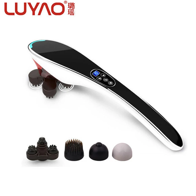 Cordless rechargeable portable handy electric massage machine full body infrared handheld percussion hammer massager