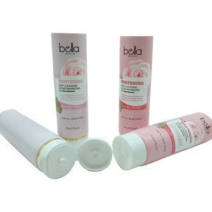 Cosmetic Soft Plastic Container Face Wash Packaging Tube 100ml,Face Wash Packaging Cosmetic Plastic Tube