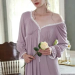 cotton skirt soft nightdress summer new style pajamas women loose ladies home wear  nightdresses sleep wear
