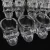 Import Creative 75ml crystal tequila whisky wine lead free skull shot glass from China