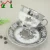 Import Creative silver plated Chinese porcelain coffee tea cup and saucer set from China