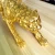 Import Custom business gift gold plated resin leopard figurine crafts from China
