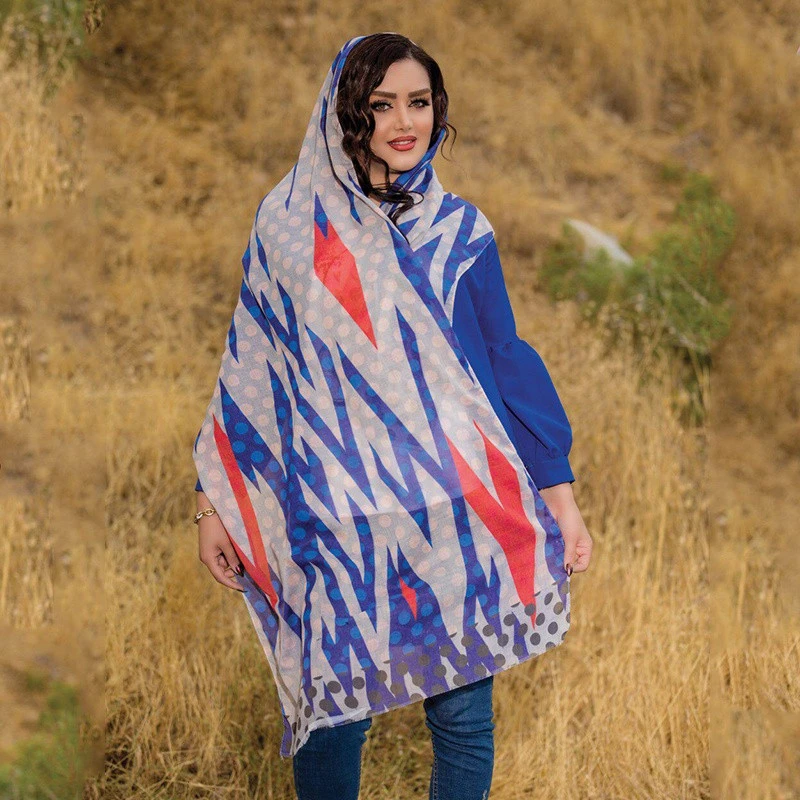 Custom Fashion Spring Summer Microfiber Shawls Muslim Hijab Pashmina Voile Scarf