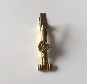 Custom Gold tie bar New style masonic tie clip
