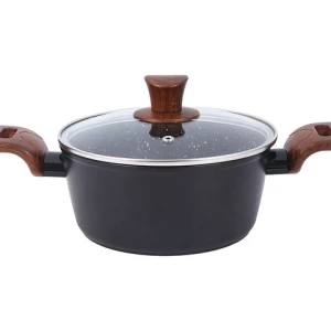 Custom kitchen wares set cooking utensil non stick forged aluminum cooking casserole pots