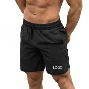 Custom Logo OEM Mens Gym Shorts With Pockets Wholesale Spandex Bodybuilding Running Fitness Men Workout Shorts Men Sports Shorts