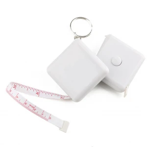 Personalized Square Tape Measure Key Tags
