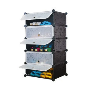 Custom made waterproof clear shoe storage cabinet plastic shoe rack