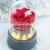 Import Custom Music flower box with glass dome with optional preserved roses from China
