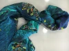 Custom print silk crepe de chine scarf woman long shawls